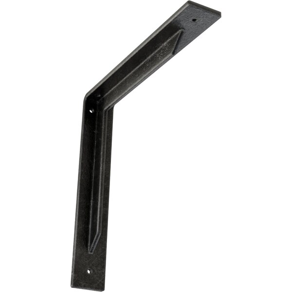 Ekena Millwork Stockport Steel Bracket, Antiqued Silver 2"W x 12"D x 12"H BKTM02X12X12STASV - main